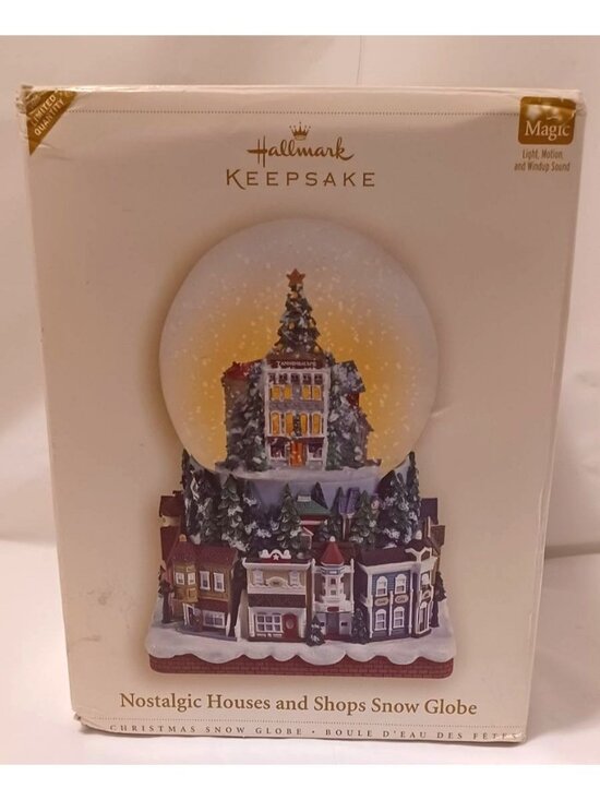 Hallmark Other - Hallmark Keepsake 2006 Nostalgic House & Shops snow globe Rare Hard to Find READ